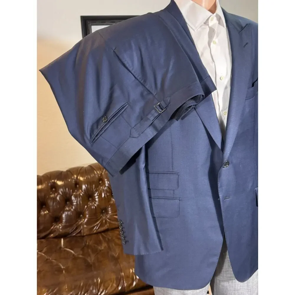 Tom Ford Navy Blue Wool 2Pc Suit O'Connor 56IT 46R US 40x28 Trousers Men's